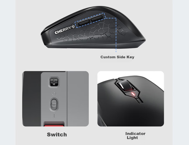 CHERRY STREAM TKL 87-Key Compact Portable SX Scissor-Switch Office Keyboard 80% Layout with 6 Convenient Function Keys 24