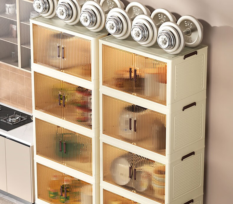 Shunyou Storage Cabinet, Wheeled Organizer Box, Foldable Wardrobe, Kitchen Storage Unit SY-608 16