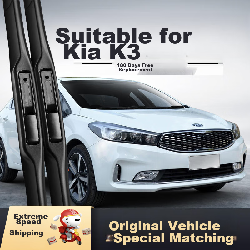Deyun Kia K3 Windshield Wipers for 2013-2024 Models, Specialized Front Wiper Blades, Original Factory Equipment Accessories, One Pair