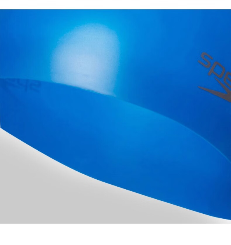 Speedo Silicone Swim Cap Solid Color Classic Flexible Comfortable Waterproof Hair Protection White 5