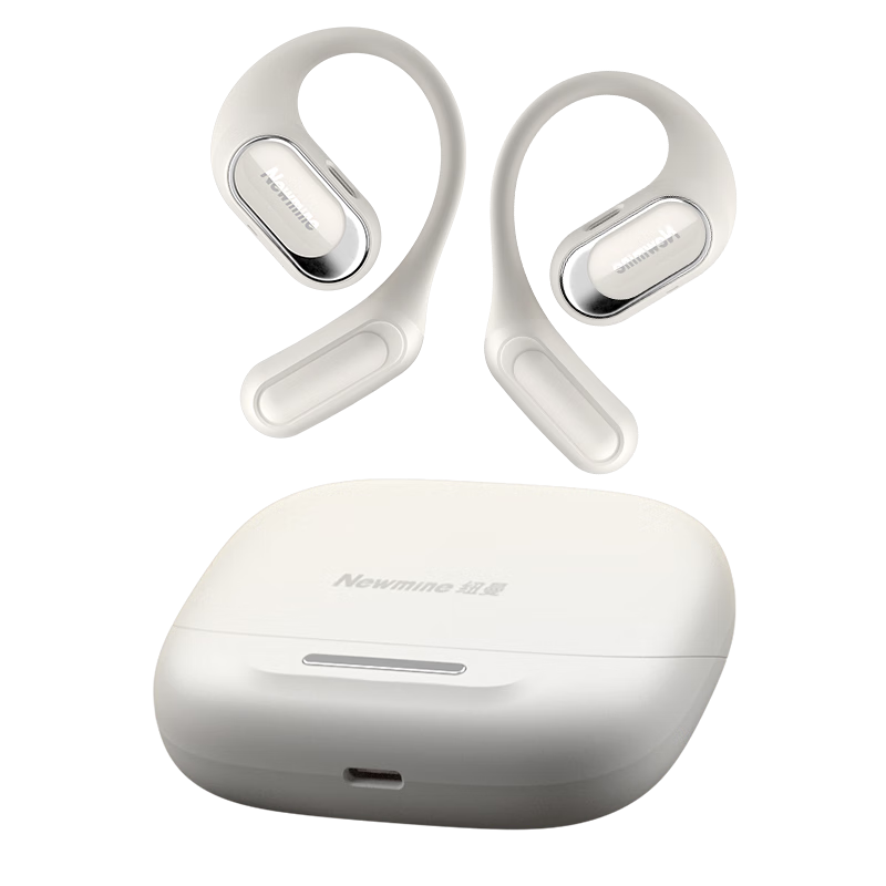 Newmine Q10 Bone Conduction Bluetooth Headphones, Wireless Ear-Hook Style, Open-Ear Design, Sports Running Noise-Cancelling, Long Battery Life, Compatible with Xiaomi And Apple