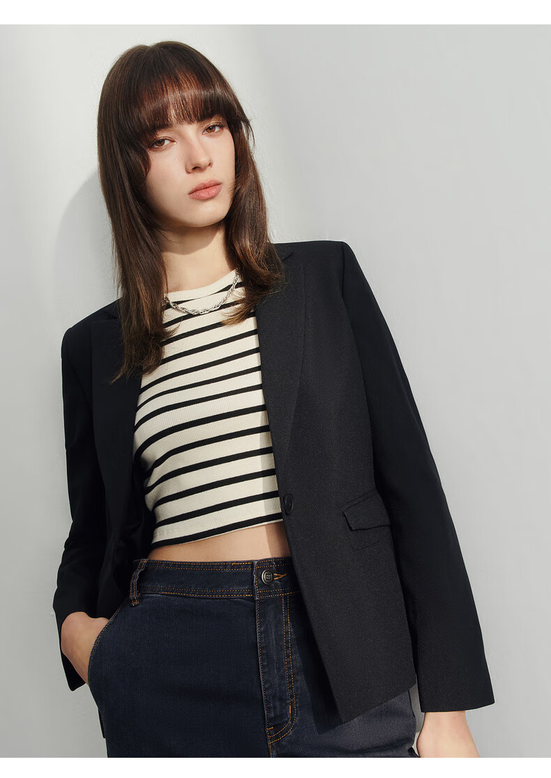 G2000 [Machine Washable/WRinkle-Resistant] Women's Clothing, Same Style As in Department Stores, Autumn And Winter Business Commute Slim-Fit Formal Suit Jacket 6
