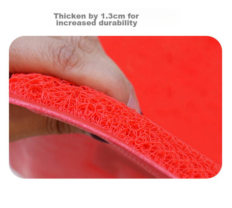 DIYIN Entrance Door Mat, Welcome Doormat, Waterproof Loop Pile Mat for Main Doorway, Non-Slip Mat, Red without Text, 50*70cm 12