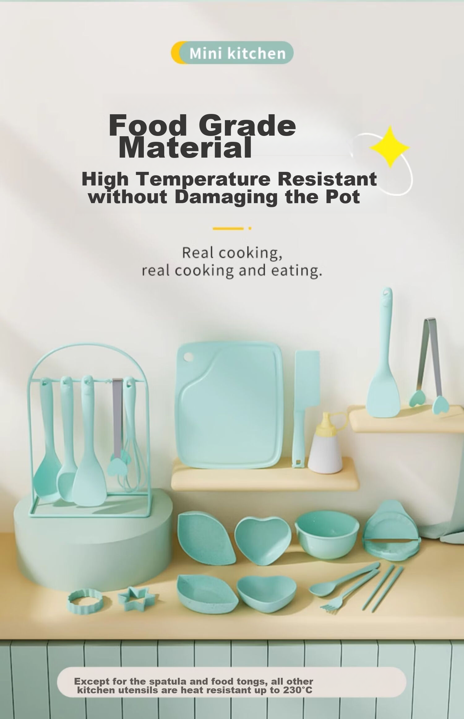 Shiwanzhenzhu Mini Kitchen Real Cooking Set, Edible Kitchen Playset, Birthday Gift for Boys And Girls Aged 7-14 10