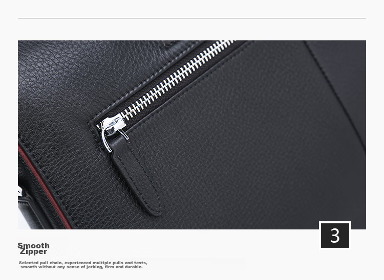 HONGU Men's Vertical Briefcase, Top-Grain Leather Bag, Shoulder Crossbody Bag, Business Bag, Birthday Gift 33