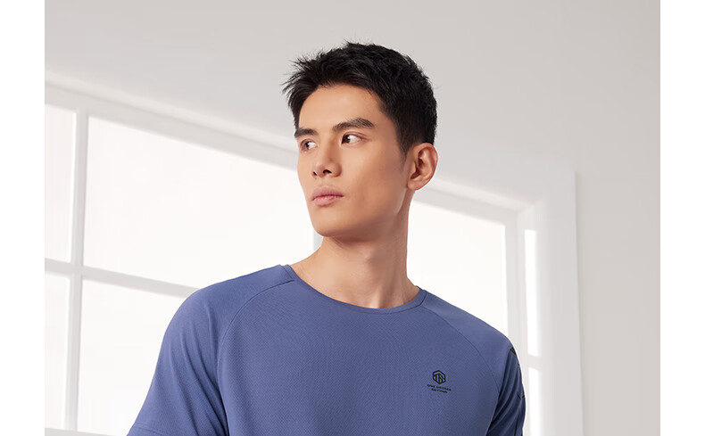 361° Men's Short-Sleeve T-Shirt, Summer Quick-Dry, Loose-Fitting Athletic Running Fitness Casual Top, Half Sleeve, 652524101-2 11