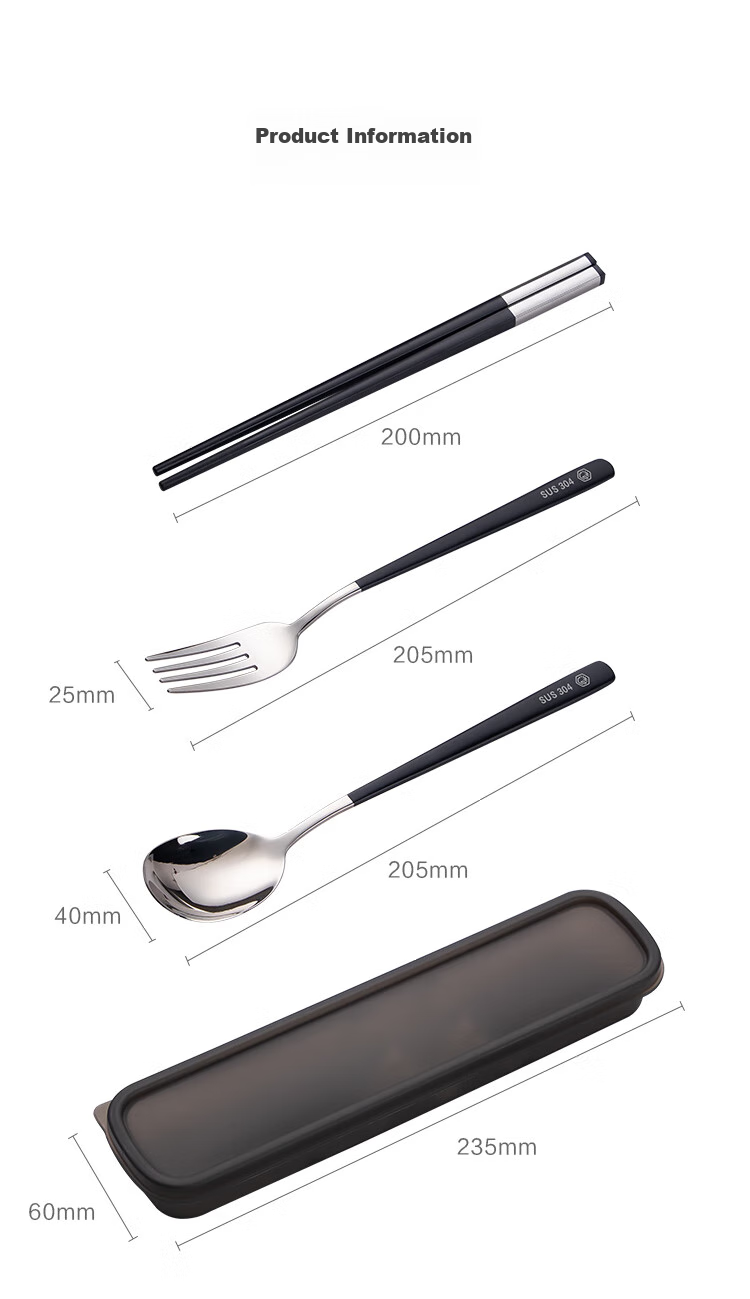 JD Original Cute Space Capsule Portable Cutlery Set, 304 Stainless Steel Spoon And Chopsticks, Elementary School Student Takeaway Cream-Colored Tableware 13