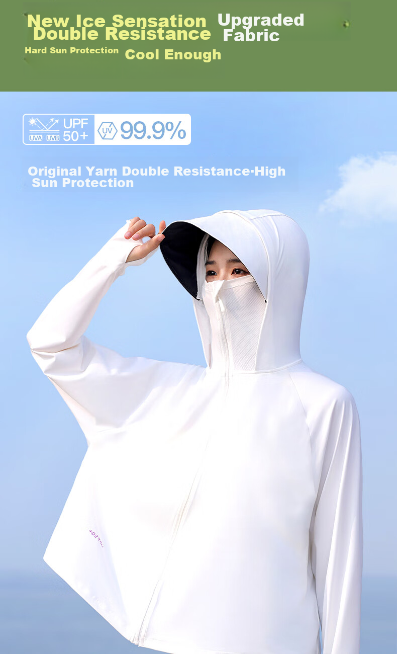 MiiOW Women's Sun Protection Clothing [UPF50+] 2026 New Summer Outdoor UV-Resistant Ice Silk Breathable Sun Protection Jacket 2