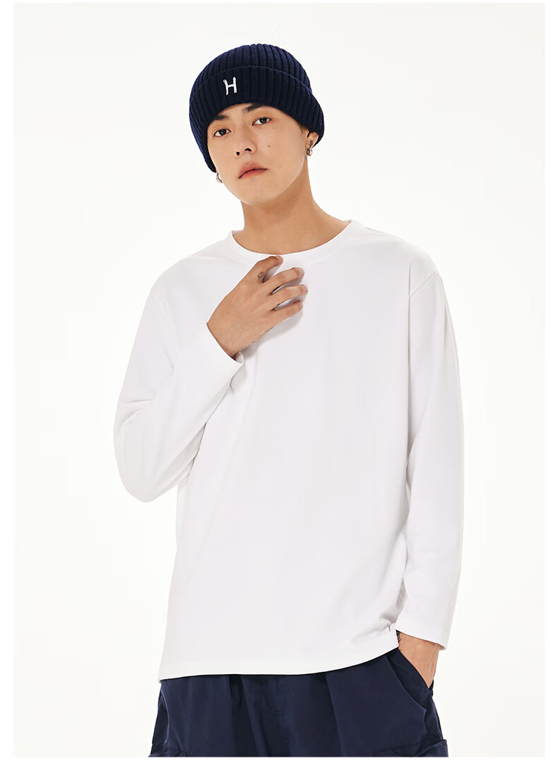JEANSWEST LIFE Men's Long Sleeve T-Shirt Winter Thick Warm Fleece-Lined Crew Neck Thermal Shirt 11