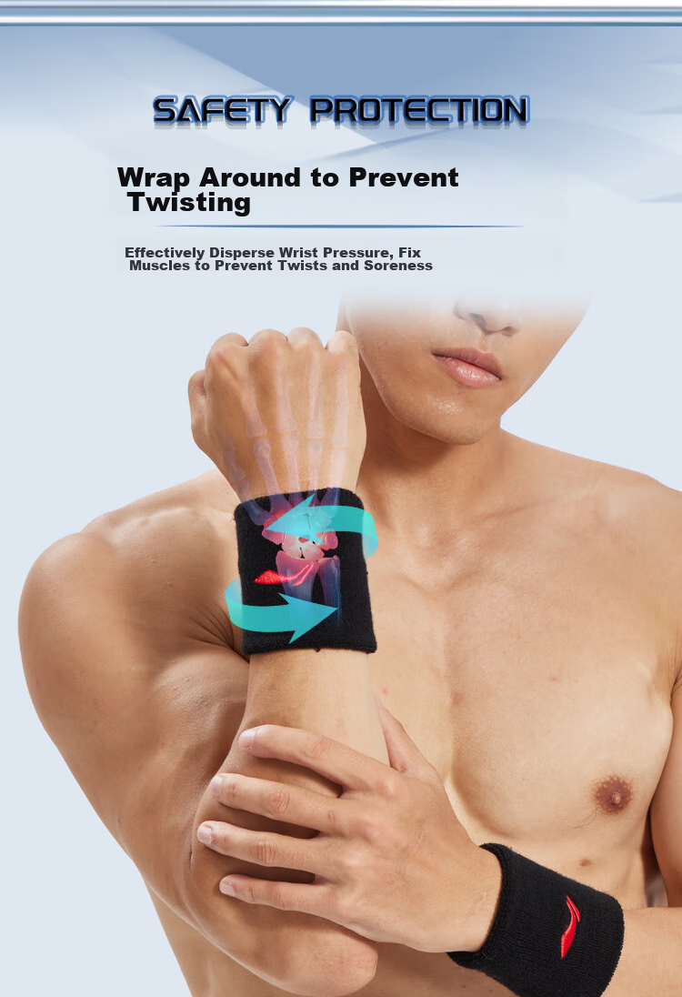 Li-Ning Wrist Guard Sports Badminton Basketball Volleyball Women's Protective Sleeve Cooling Fitness Sprain Wrist Tendon Sheath Wristband for Me 5