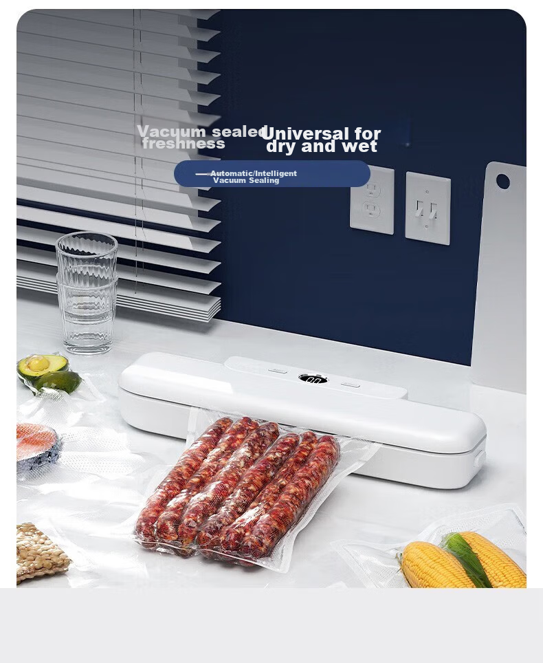 Maomiyoupin Vacuum Sealer, Food Packaging Machine, Bagging Machine, Plastic Sealing Machine, Snack Preservation Dry And Wet Sealing, Small Fully Automatic Compression Tool 1