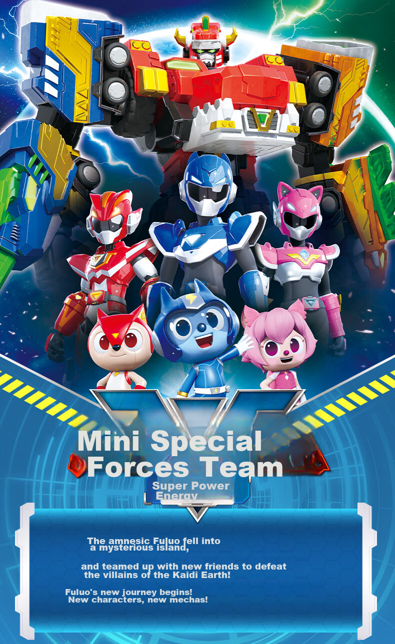 Mini Force X Super Power Beast King Mecha Season 5 Fule Transforming Toy Lion Bull Battle Vehicle Combo Boys Gift 1