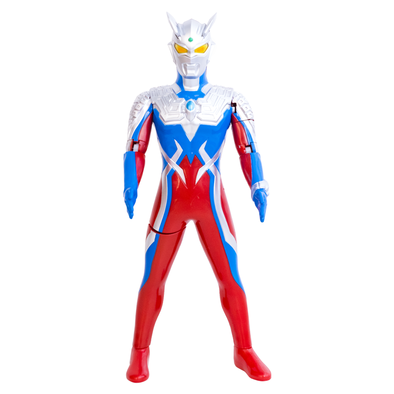LDCX Ultraman Zero Children's Toy, Boys' Sound-Emitting Light-Up Action Figure, for Ages 3-6 Birthday And New Year Gift