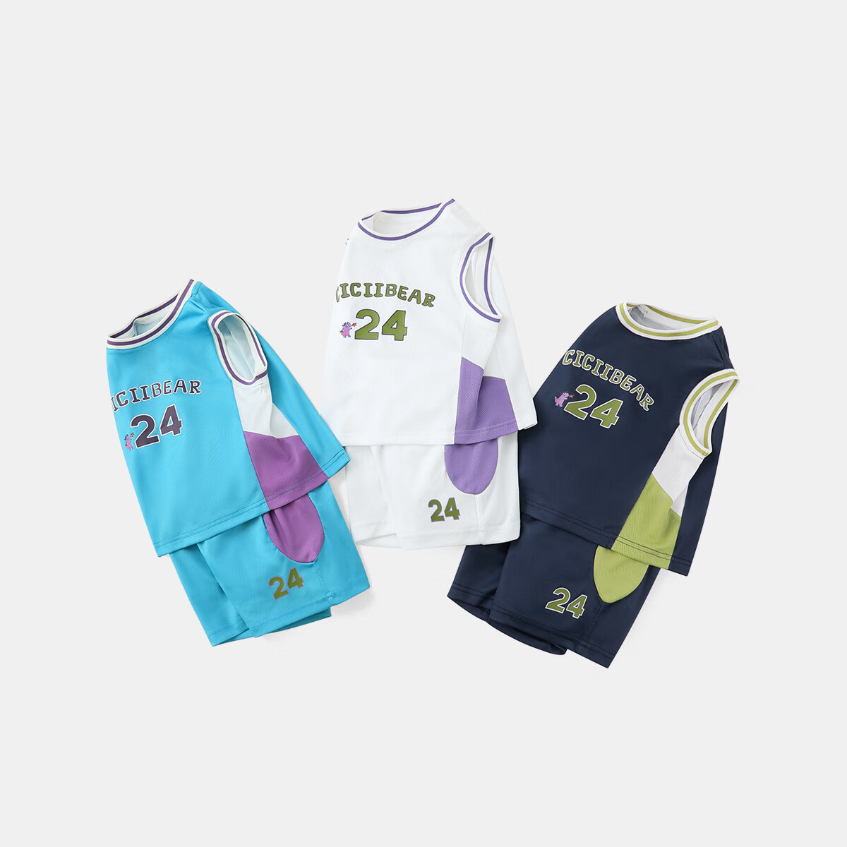 Ciciibear [3x Quick-Drying Moisture-Wicking] Ciciibear Boys' Summer Outfit Set, Baby Sports Jersey, 2025 New Style Children's Summer Wear