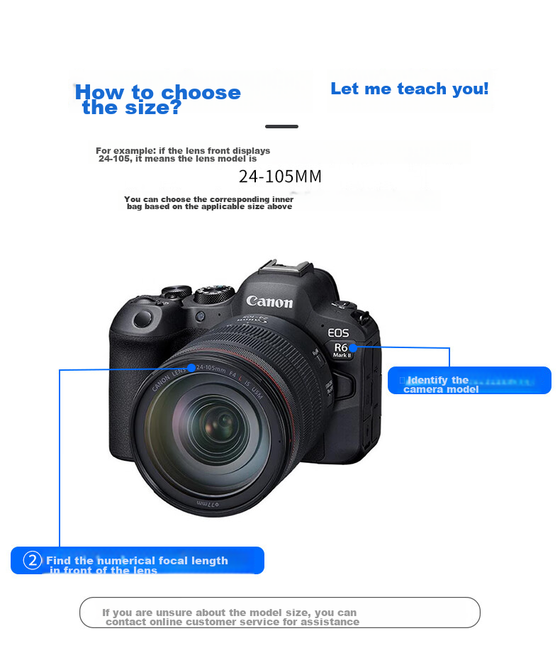 JJC Compatible with Canon EOS 200D II Camera Bag Inner Liner for Sony A7m5/m4 A7r3 Nikon Z62 Z72 Fuji DSLR Mirrorless Cameras (Random Old Or New Version Shipped) 2