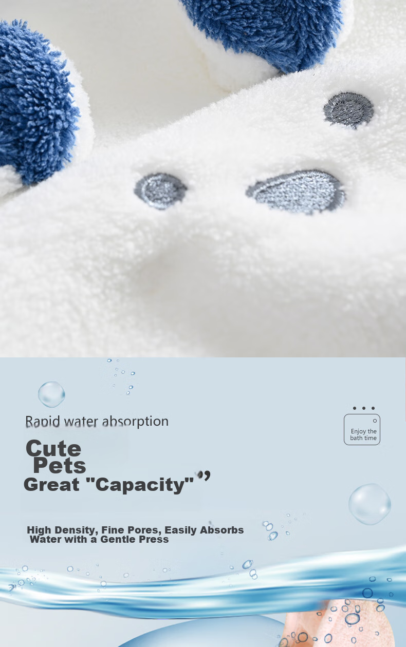 Grace 5A Grade Antibacterial Hair Drying Cap, Soft And Absorbent, Cute Animal Design, Quick-Drying Towel, Hair Drying Cap, 25*65cm, Single Piece 8