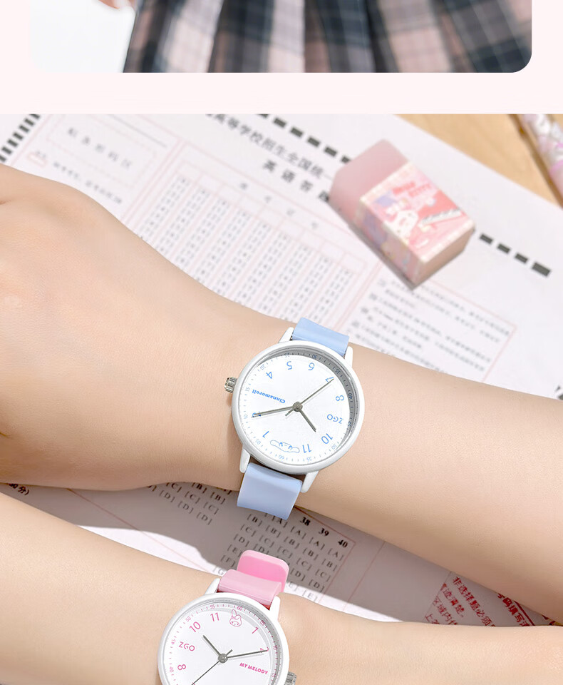 ZGO x Sanrio Women's Watch for Middle and High School Students, Fashionable Dual Calendar Wristwatch 2199 13