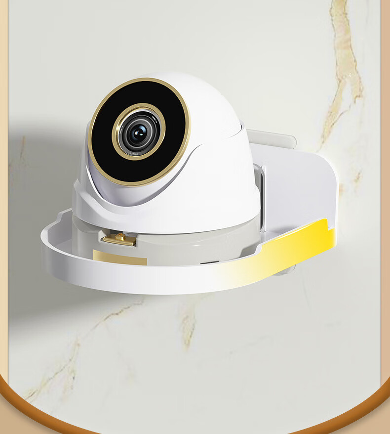Shuranjia No-Drill Camera Mount, Surveillance Bracket, Wall-Mounted Security Camera Holder, Universal Mount for Home And Security Monitoring, White 5