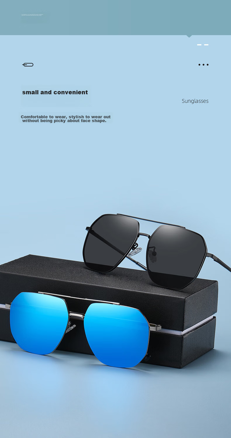 Siwangongli Aviator Sunglasses, Polarized Sunglasses, Frog-Eye Glasses, Driving Anti-Glare Glasses for Men And Women, Frog-Eye Glasses SWY6765 2