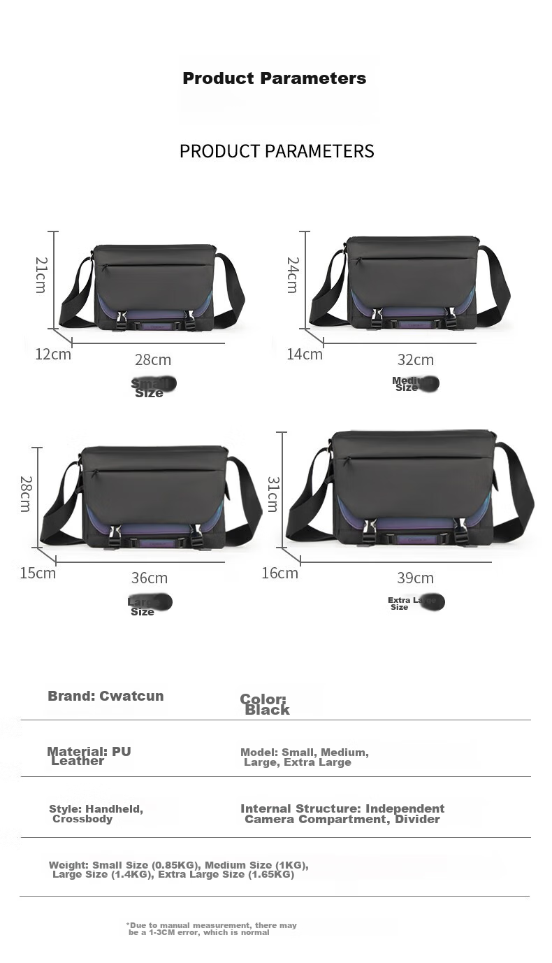 CWATCUN Shoulder Camera Bag, Photography Bag, Crossbody And Shoulder Professional Camera Bag, Stylish Unisex Commuter Bag Suitable for Fuji, Sony, Canon, Leica DSLR Camera Bags 13