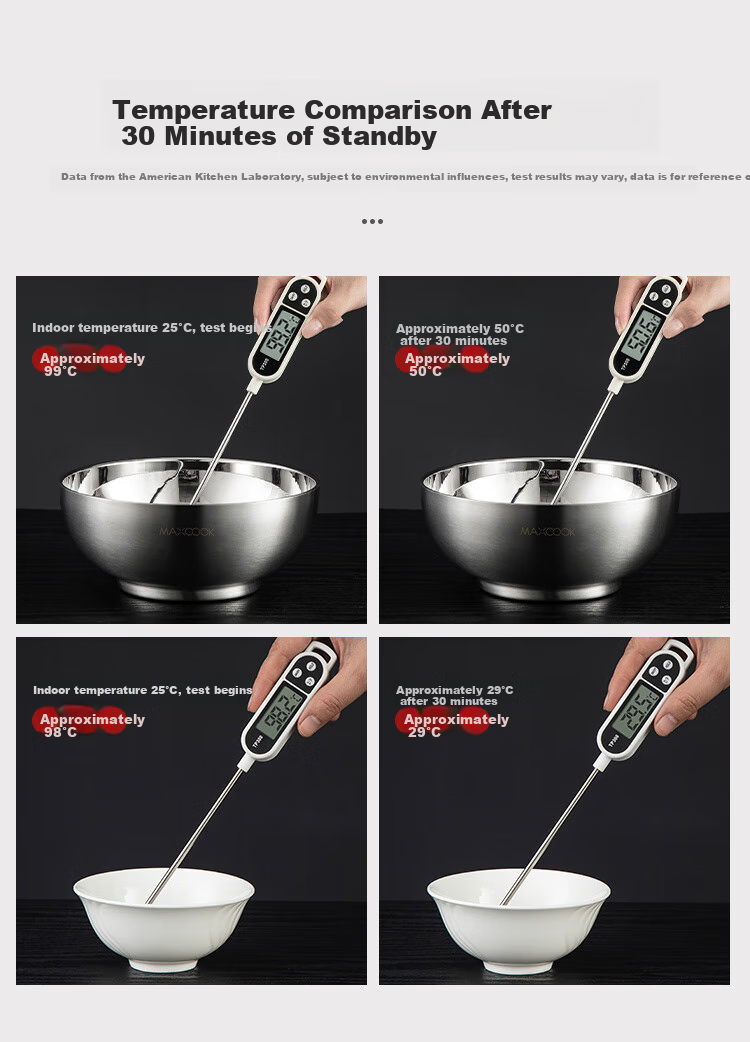MAXCOOK 316L Stainless Steel Bowl, Salad Bowl Soup Bowl Double-Layer Insulated Rice Bowl Tableware Noodle Bowl 16cm MCWA9867 7
