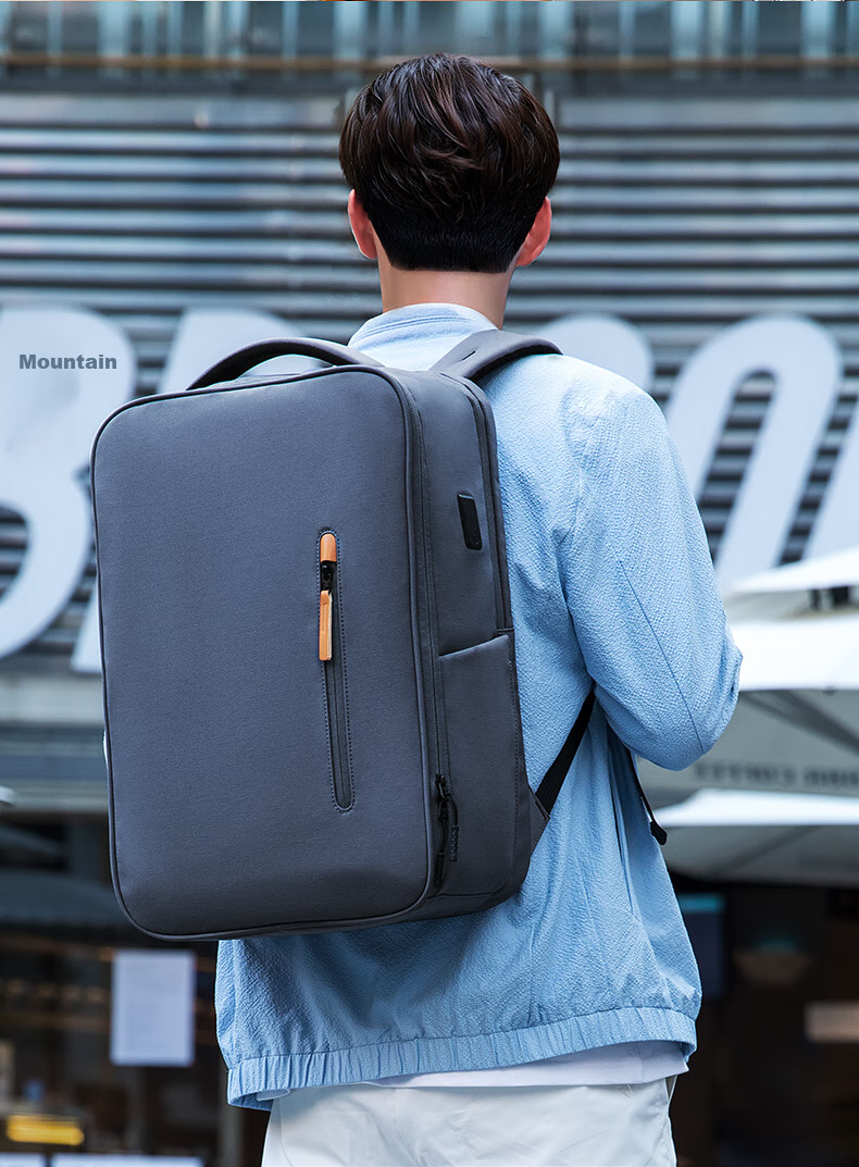MARK RYDEN Backpack, Commuter Simple Casual Outdoor Large Capacity 17.3-Inch Laptop Bag Schoolbag MR9202 Deep Space Gray 3