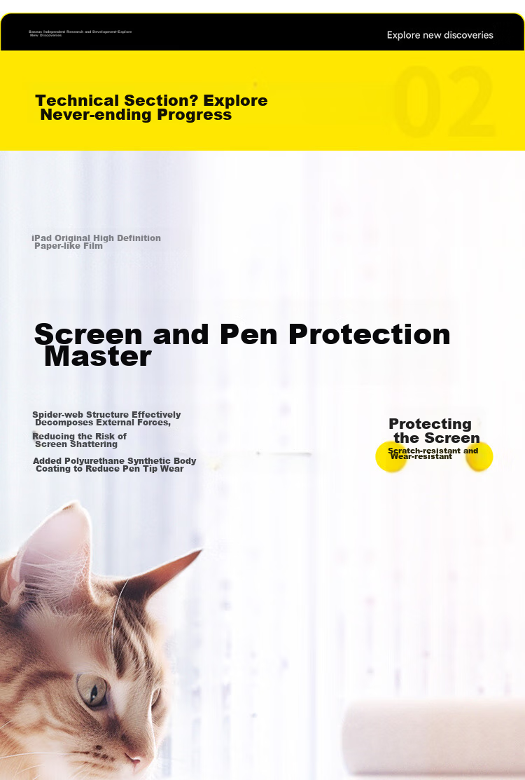 Baseus Paper-Like Screen Protector for IPad, Dust-Free Installation [Real Paper Feel, Ultra-Thin Bare Screen], Compatible with IPad Pro 18-22/Air5/4-11/10.9 Inch 11