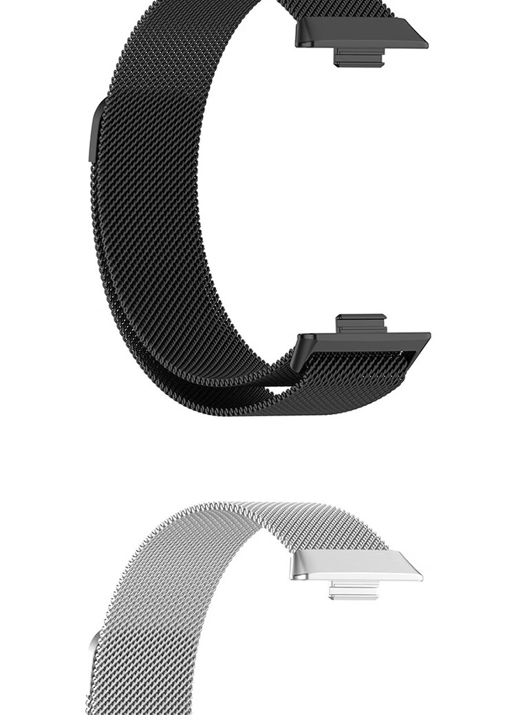 ESCASE Compatible with Huawei Watch Fit5 Strap, Fits4 Pro/fit3 Milanese Loop, Stainless Steel Waterproof Wristband, Magnetic Clasp, Breathable And Comfortable, Black 15