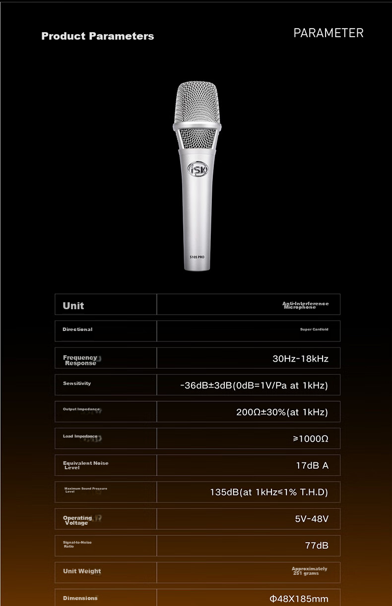 ISK S105 PRO Condenser Microphone Kit for Mobile Phone Live Streaming, Computer, Douyin, Kuaishou, Universal for Streamers, Singing, Quanmin K Song, Recording, Live Broadcasting Equipment Complete Set with Microphones 10