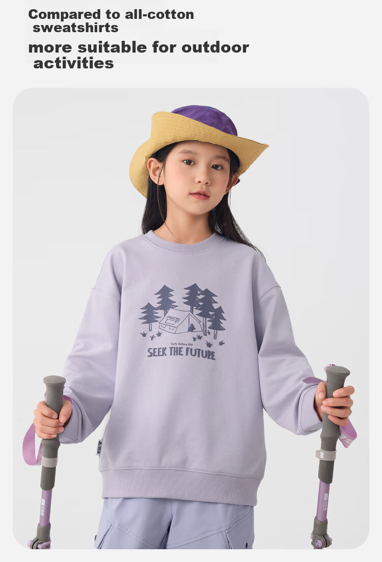 BALABALA Children's Clothing, Kids' Long-Sleeve Sweatshirt, Boys And Girls Spring Wear, Round Neck, Loose-Fitting Comfortable Top, 208125121206 3