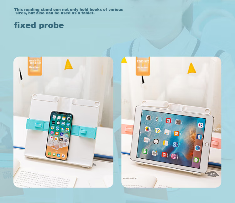 Deli Multifunctional Reading Stand, Extendable Foldable Portable Book Holder, Children's Posture Correction Book Clip, Student Back-To Stationery, Birthday Gift for Boys And Girls 15