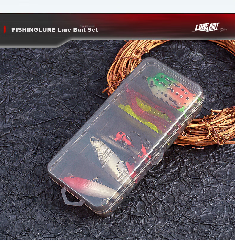 Taiyu Freshwater And Saltwater Artificial Bait, Hard Bait VIB Frog, Minnow, Spoon Bait, Single And Double Tail Soft Bait, Lure Fishing Set of 92 Pieces 9