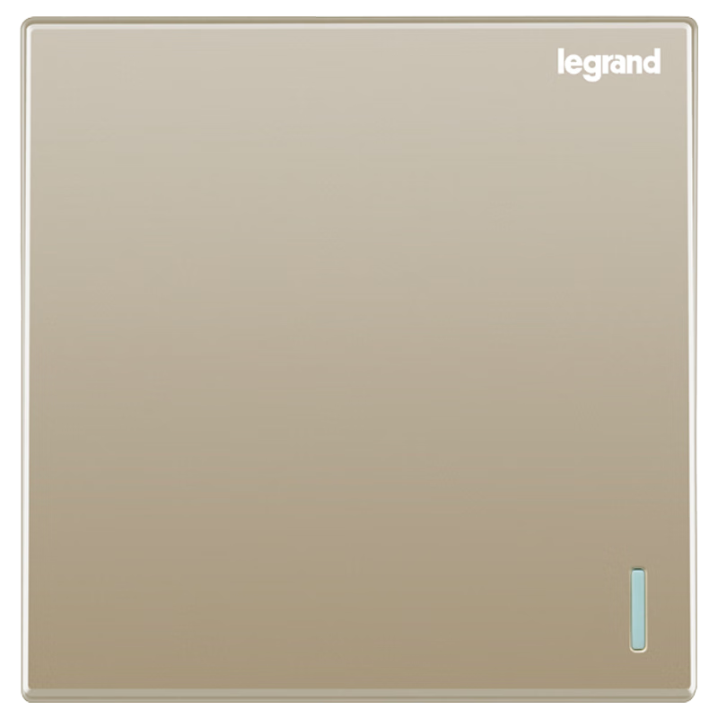 LEGRAND 86-Type Large Panel, Safe And Durable, Flame-Retardant for Home Decoration, Smooth Switch Operation, Frameless Easy to Clean, Shidian Milan Gold