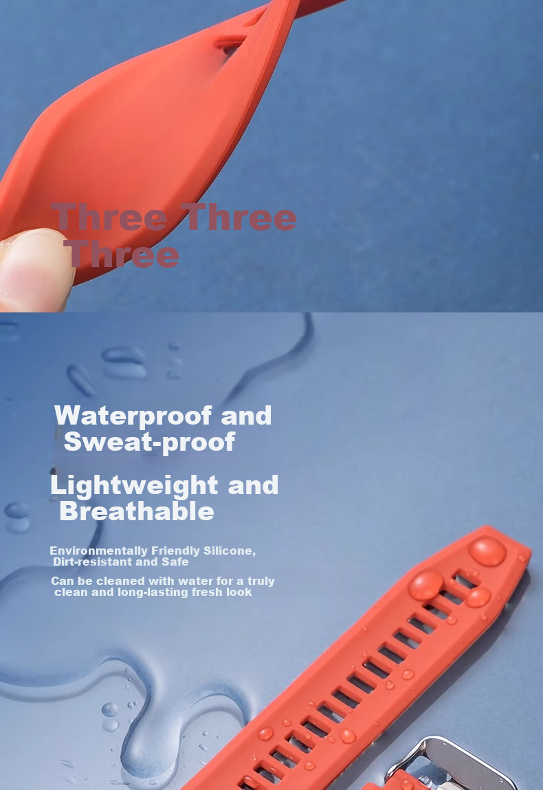 Iboann Silicone Watch Strap Compatible with Huawei GT5/GT6, Suitable for Watch GT4, Watch 4/4 Pro/GT5 Pro/GT3/GS3, Waterproof 22mm Universal Watch Accessory Band 3