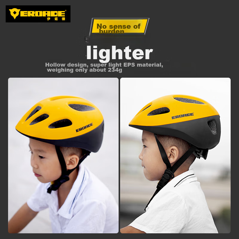EROADE Children's Helmet for Bicycle, Roller Skating, And Ice Skating, Ages 3-15, Cute Riding Protection, Ultra-Light, Thickened, Anti-Fall Sports Goods