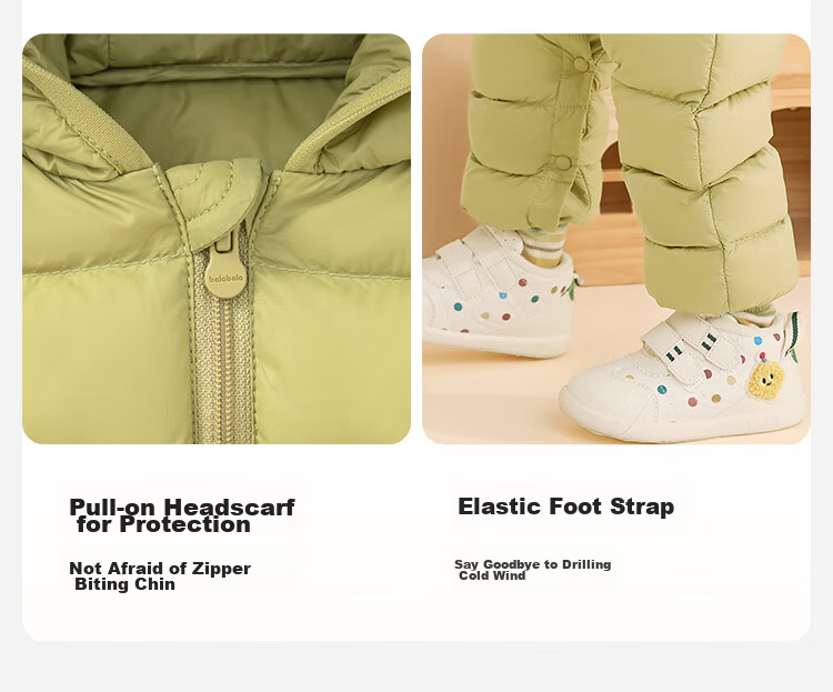 BALABALA Baby Down Jacket Infant Lightweight One-piece Romper Bodysuit Toddler Winter Clothes Boys Girls Cute Cartoon 10
