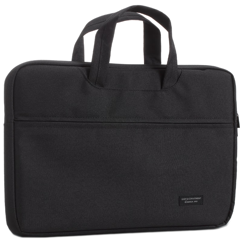 COMIX Thickened 3D Office Handbag/conference Bag/business Bag/document Bag/business Double Zipper Bag Large Capacity Laptop Briefcase Black Portable EA5002