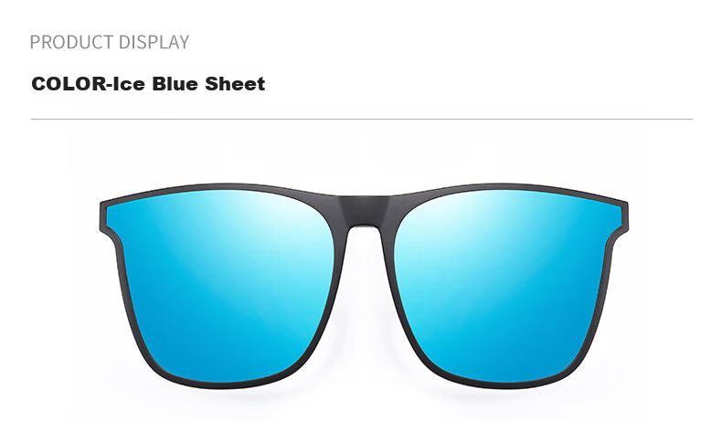 GOGOSOON Myopia Glasses And Sunglasses Clip-On, Ultra-Light Invisible Clip-On Polarized Glasses for Men And Women, Specially Designed for Driving, Men's GM Sunglasses 23