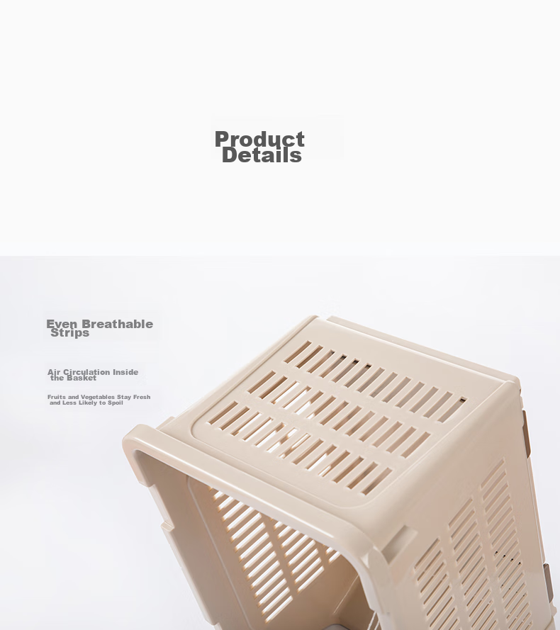 CHAHUA Storage Basket, Bathroom Shower Organizer, Stackable Storage Basket, PP Material, Stackable, 1 Piece 6