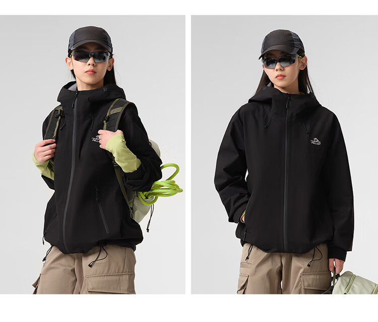 Pelliot Cheng Yi Same Style Rock Shell Hard Shell Windproof Mountaineering Jacket Unisex 124101048 Green M 32