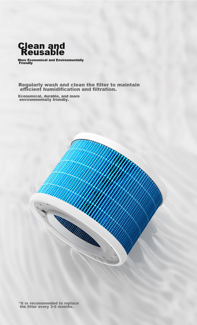 Mijia Xiaomi Humidifier Filter, Compatible with Mijia Smart Pure Humidifier 2 Accessory 4