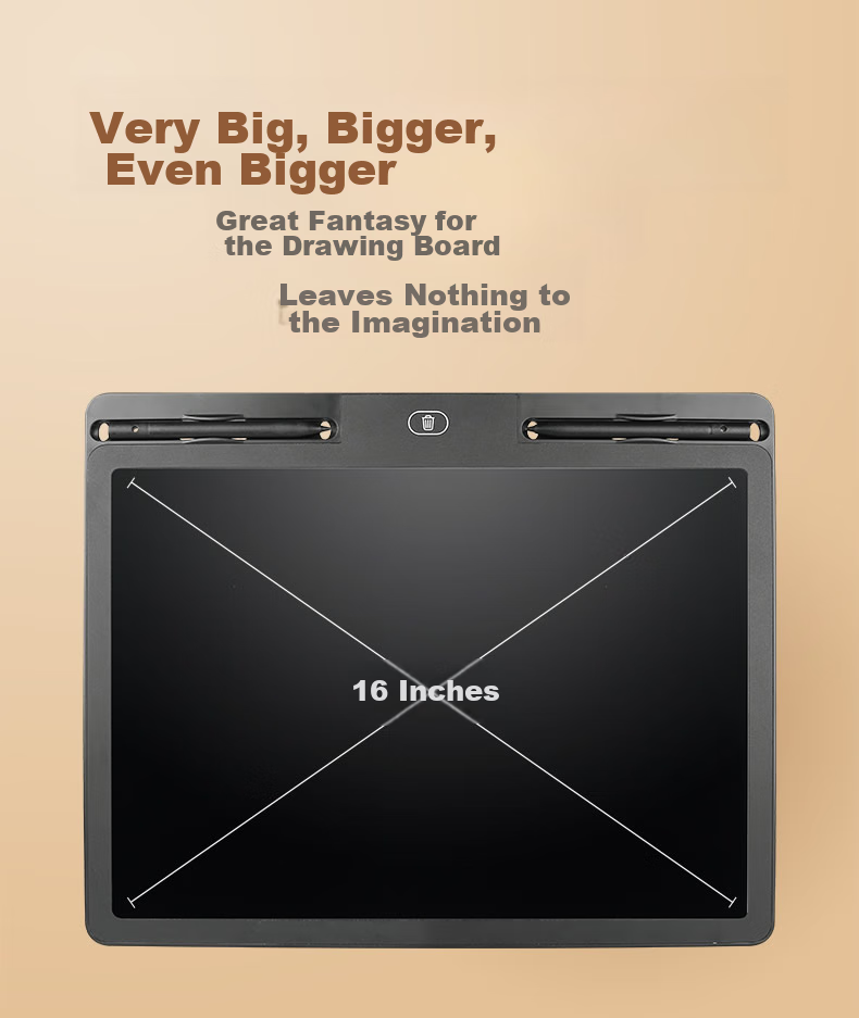 Newsmy 28-Inch Colorful Rechargeable High-Brightness LCD Large Screen Electronic Whiteboard Writing Pad Children's Drawing Board Office Writing And Drawing Tablet for Boys And Girls, Children's Day Birthday Gift Black 7