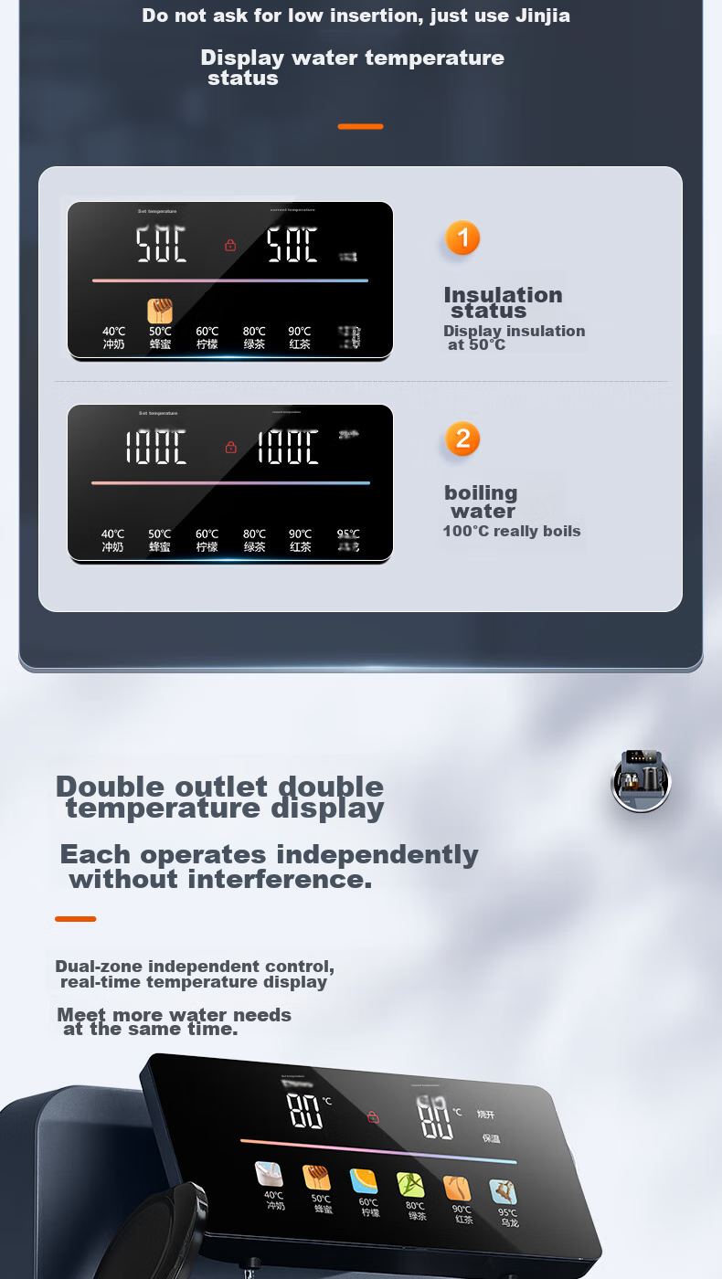 SUPOR Tea Bar Machine, High-End Home Water Dispenser, Remote Control, Intelligent Bottom-Loading Water Tank, Fully Automatic, Self-Controlled Temperature, Anti-Dry Burning, Anti-Overflow, for Living Room And Office Use, CBJ12F 5