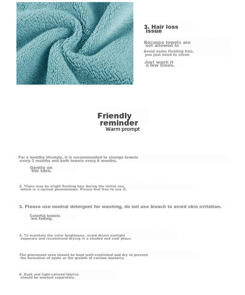 Grace 7A Antibacterial Towel, Pure Cotton, Highly Absorbent, 8-Pack, Xinjiang Long-Staple Cotton, Grade A, for Sports And Face Washing, 72*32cm, 75g/piece 13