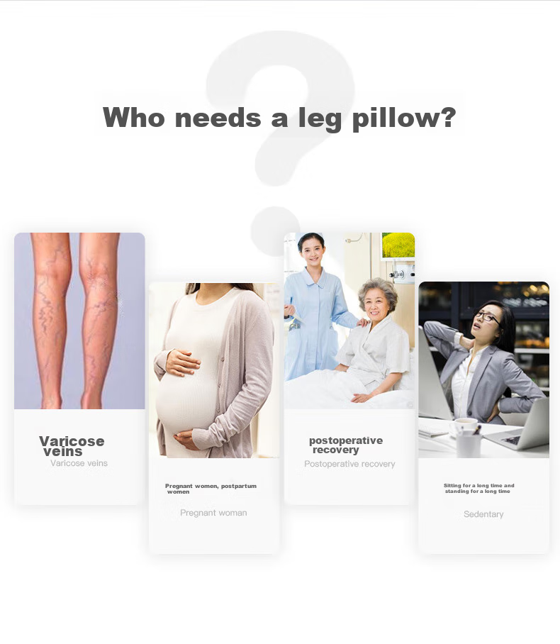 CHECA GOODS Leg Raiser Pillow for Sleeping, Pregnancy Leg Elevation Pad, Knee Support Pillow, Footrest Pad, Specialized Leg Pillow for Pregnant Wome 2