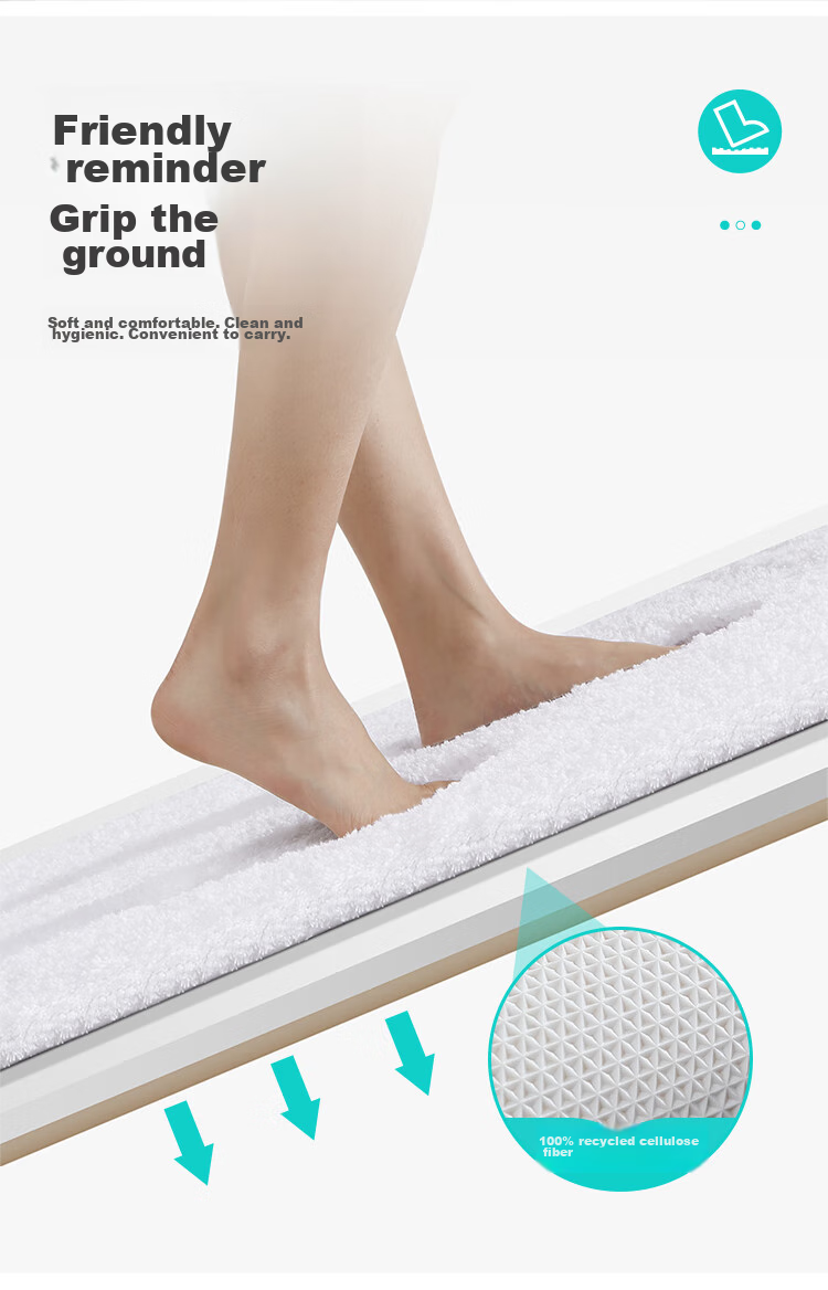 Dajiang Bathroom Mat, Absorbent Non-Slip Floor Mat for Toilet Entrance, Bathroom Foot Pad, 40x60cm 10
