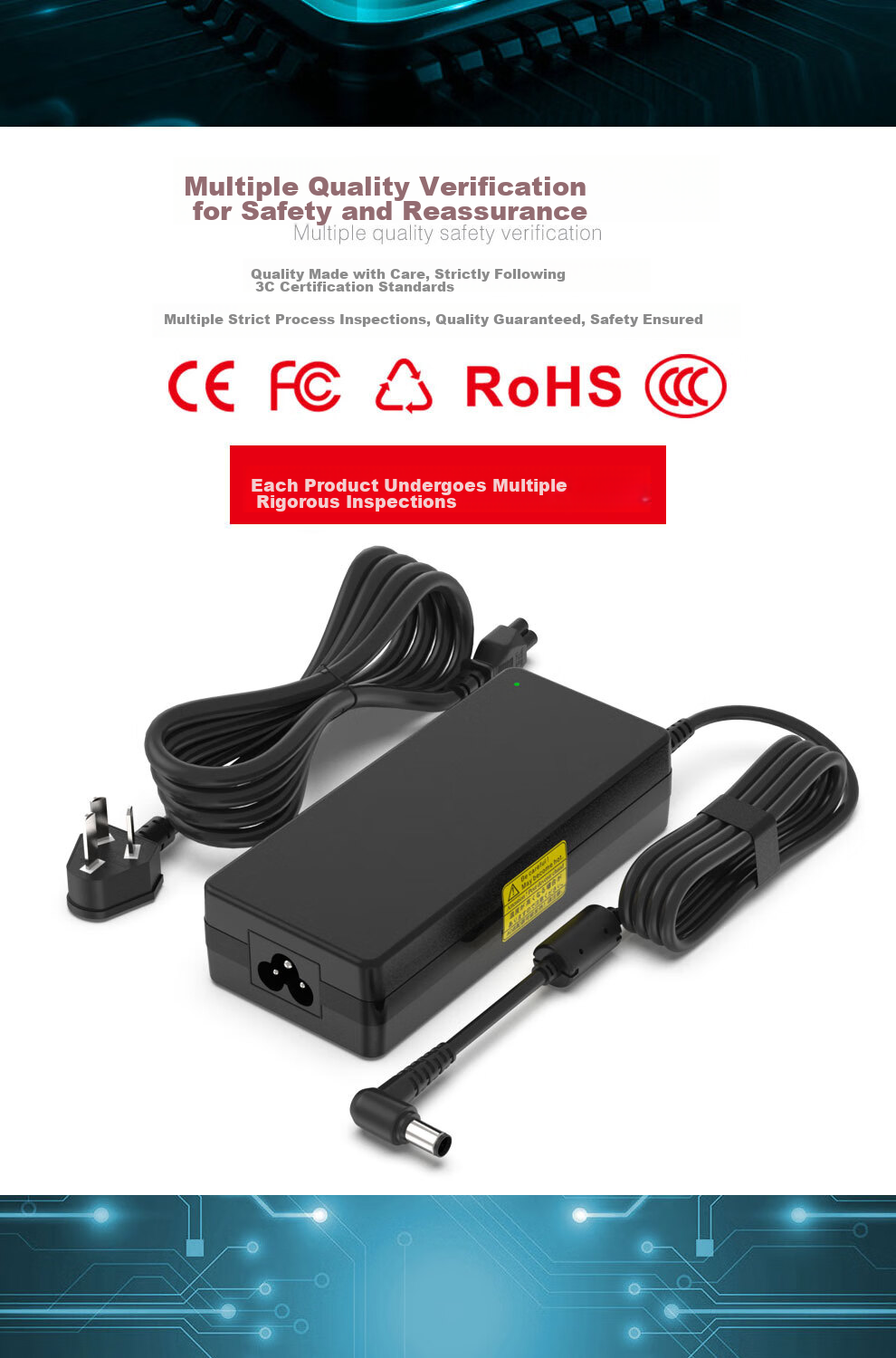 Delippo Power Cable for Xiaomi Redmi Monitor 12V 3A 2.5A Round Plug Desktop LCD Screen Charger RMMNT27NQS 5
