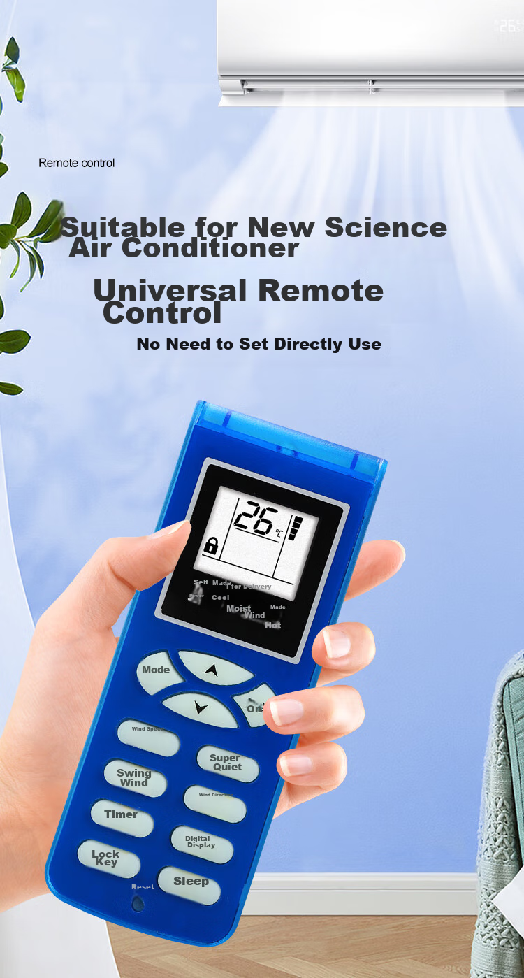 Qinxuan Universal Remote Control for Shinco Air Conditioners, Compatible with All Models of Floor-Standing And Wall-Mounted Units, No Need to Specify Model, Ready to Use 1