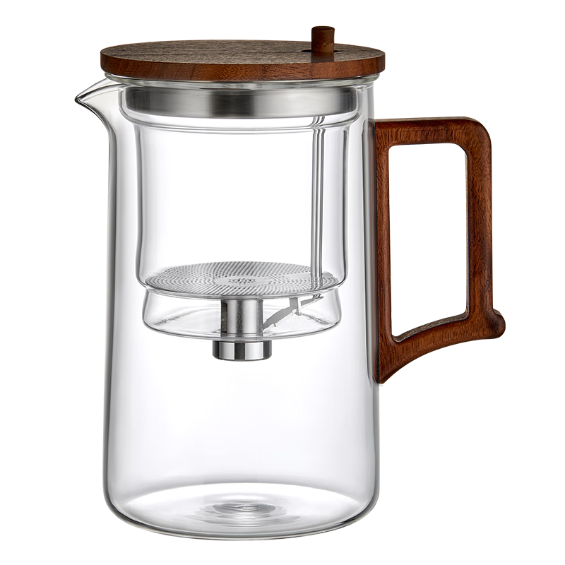 YIHUTEA Glass Tea Infuser Cup with Separate Inner Container, Tea Strainer And Filter for Home Use Tea Set And Brewing Tea Maker