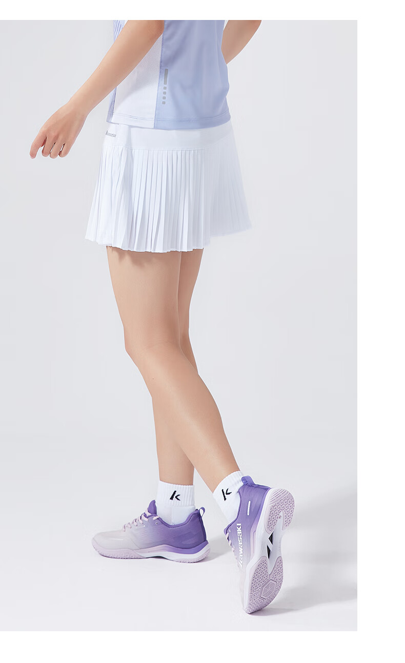 KAWASAKI Badminton Sports Skort for Women, Anti-Exposure Short Skirt S2752, Black, 3XL 6